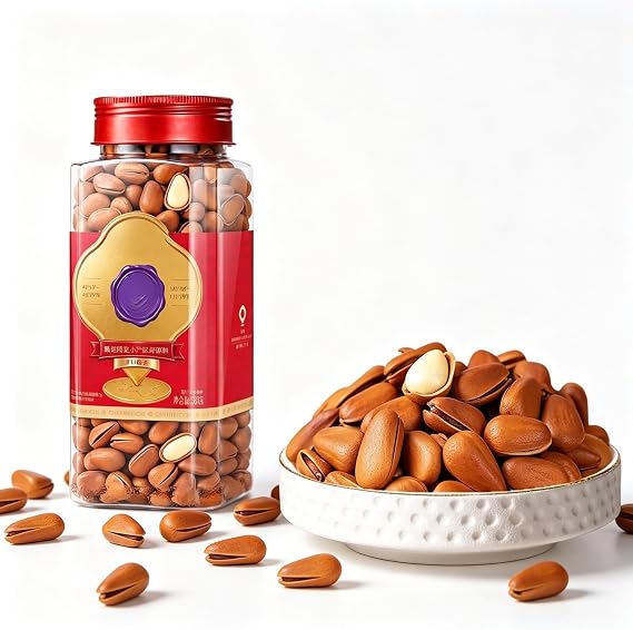 Roasted Pine Nuts In Shell 580g Jar