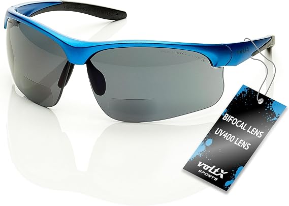 voltX ULTIMATE SPORTS Bifocal Safety Glasses +1.5 Dioptre, Smoke Lens