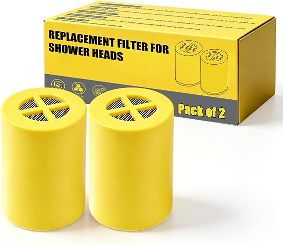 Filter Replacement Compatible with Afina Shower Head, 2-Pack