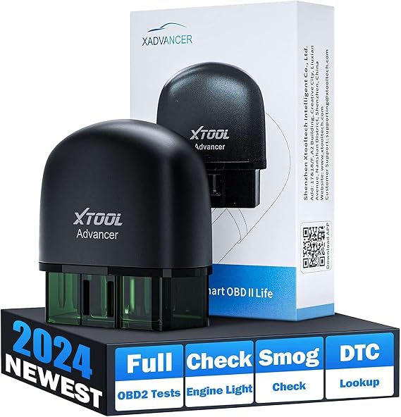 XTOOL Advancer AD20 Araç Kod Okuyucu, Android/iOS/iPhone için Kablosuz OBD2 Tarayıcı BT, I/M Hazırlık Duman Testi, Motor Işığını Kontrol Edin, EVAP Testi, Yükseltilmiş Ver. XTOOL AD10, Ücretsiz