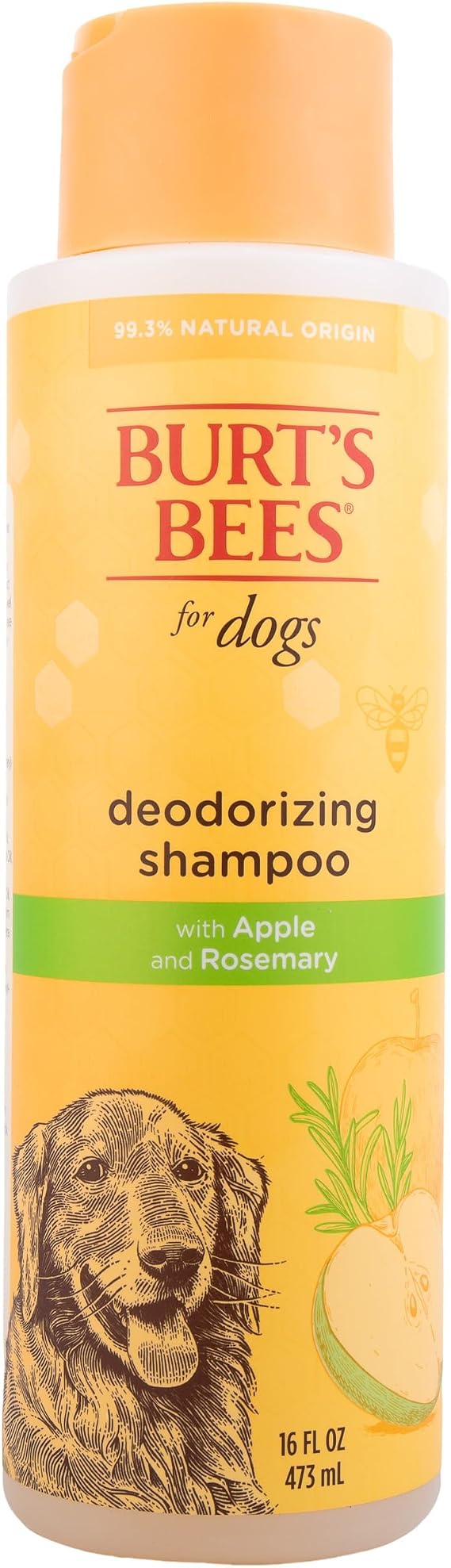 Burt's Bees Deodorizing Shampoo with Apple and Rosemary, 473ml, white