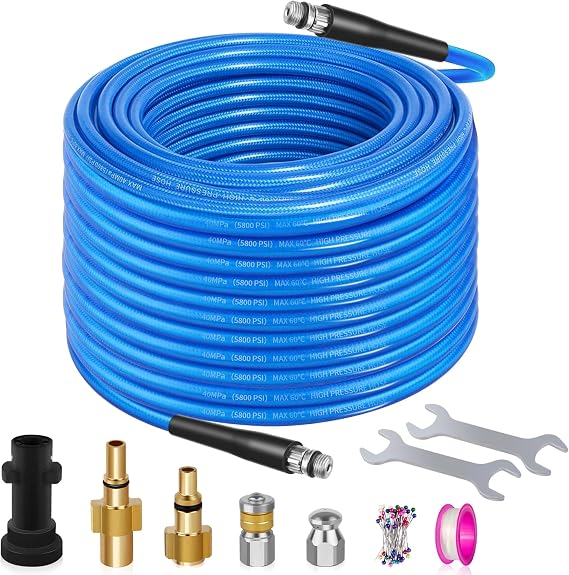 15M Drain Jetter Hose Kit for Karcher K2-K7 Pressure Washers