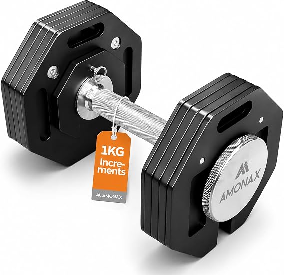 Amonax Adjustable Dumbbells Set, up to 20KG-36KG, Dumbbell Weights Set