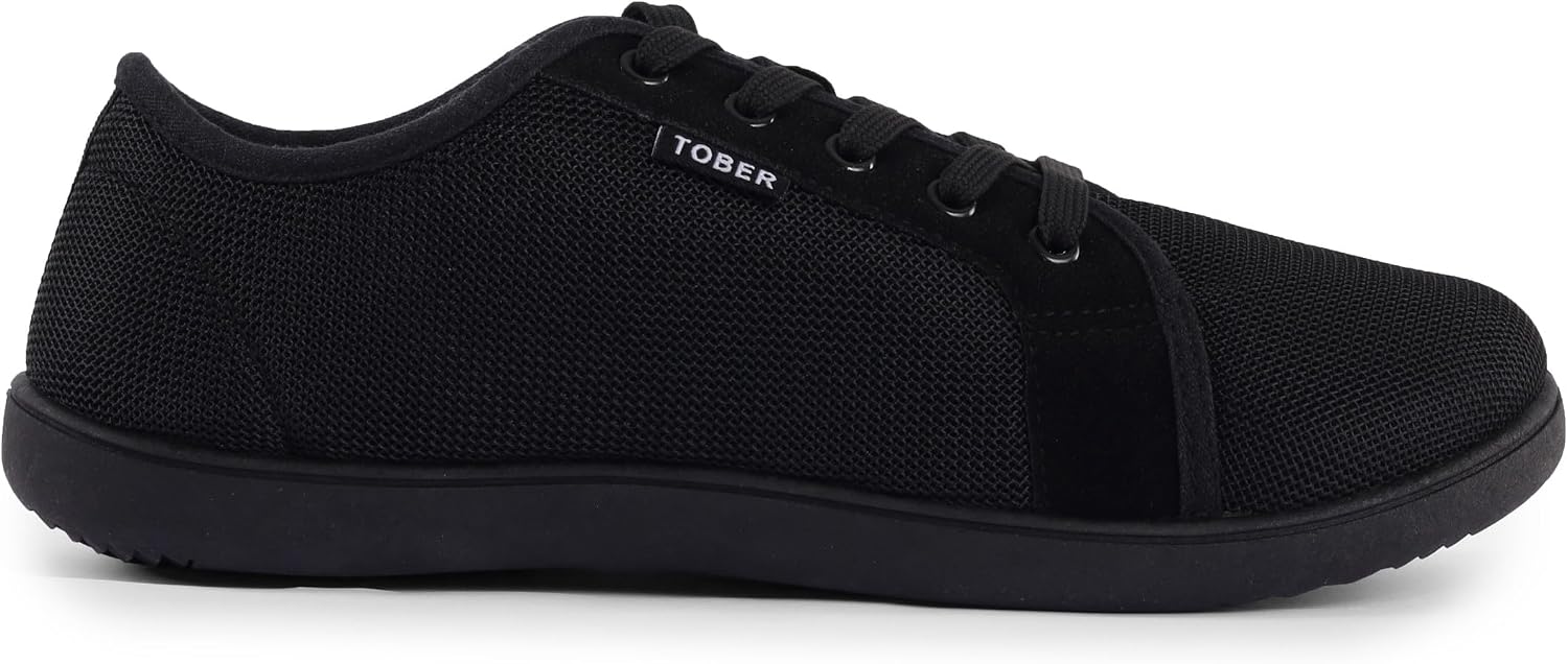Men’s Lightweight Casual Shoes | Breathable Knit or Canvas Upper with TPR Sole – Comfort Everyday Lace-Up Trainers (UK 7-12, Multiple Colours)