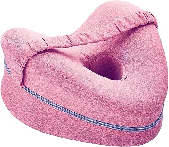 Alignment Pillow, Knee Pillow for Sleeping on Side, Sciatica Pillow, Knee Pillow, Leg Pillows for Sleeping on Side, Heart-Shaped Foam Support Cushion, Improves Sleep Posture, Comfort for Side Sleepers