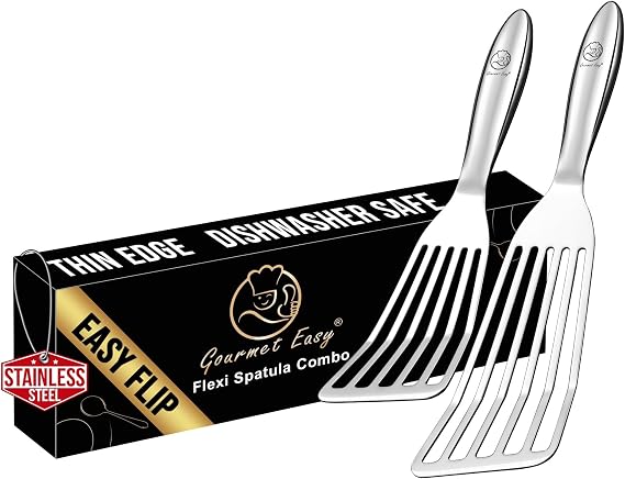 Gourmet Easy Fish Slice Set, Ultra-Thin Edge for Easy Turning & Flipping