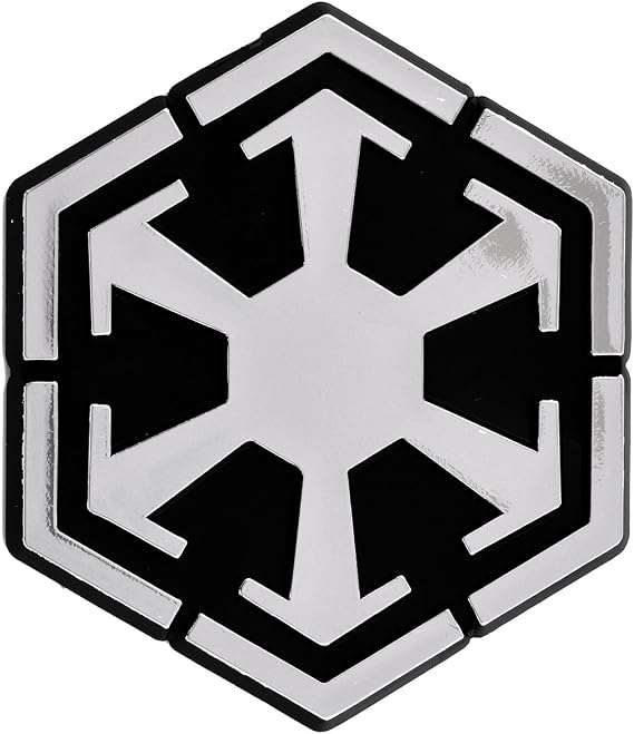 Sith Inspired Logo 3" Chrome Auto Emblem