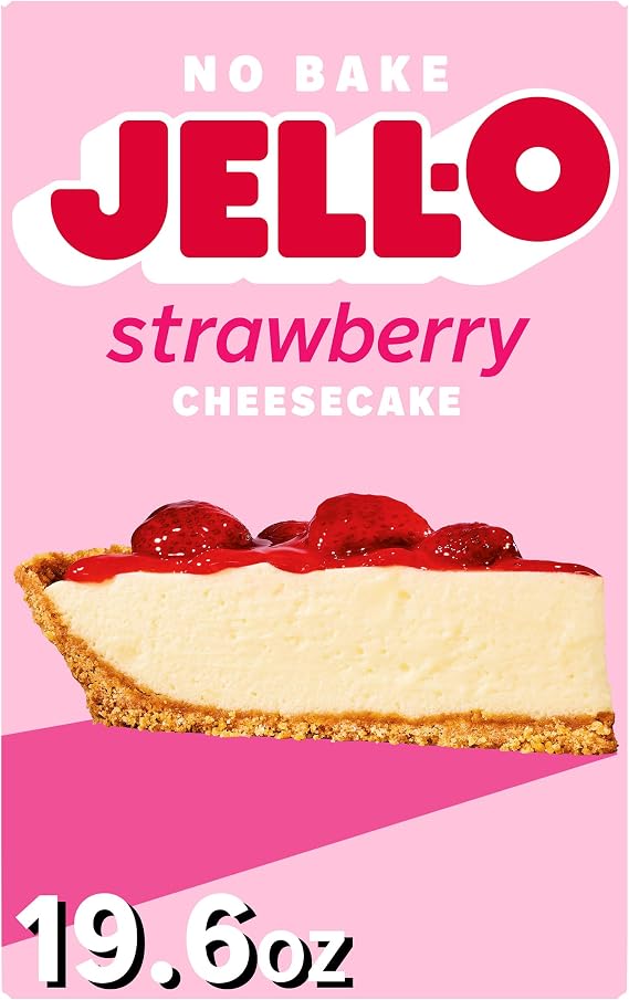 Jell-O No Bake Strawberry Cheesecake Mix 555g