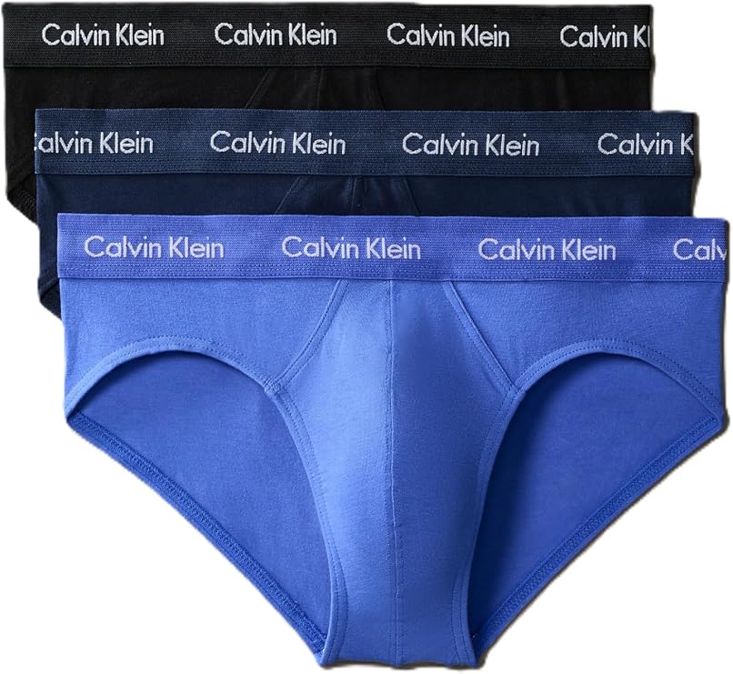 Calvin Klein Men's Pack of 3 Underpants Hip Briefs Underwear