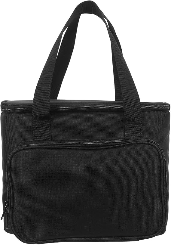Hohopeti Portable and Internal Smart Divider Single Serve Coffee Maker Travel Bag with Multiple Pockets Lightweight Oxford Cloth Protective Coffee Brewer Carrier for Family Gatherings