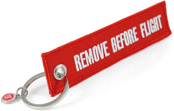 Remove Before Flight Keyring