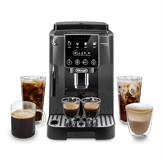 ExclusiveDe'Longhi Fully Automatic Coffee Machine Magnifica Start Fully Automatic Coffee Maker Espresso Machine Coffee Machine Gray Black ECAM22022GB De'Longhi Family Registration for 3