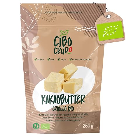 Cocoa Butter Organic Food Grade 250 g Cocoa Butter Organic for Chocolate Cosmetics or Food Raw Cacao Butter