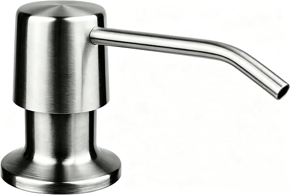 AIKE Kitchen Soap Dispenser, Stainless Steel Sink Soap Dispenser with Bottle, Capacity 500 ml, for Bathroom and Kitchen Sinks