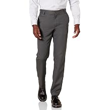 Amazon Essentials Men's Slim Fit Flat-Front Dress Suit Trousers