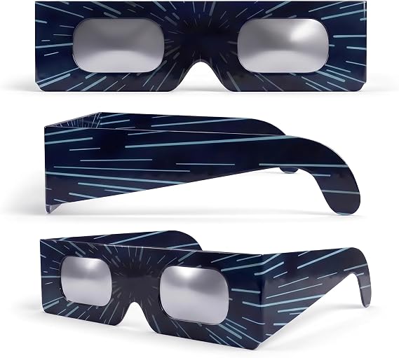 Solar Eclipse Glasses 2/6/12/50 Pack, 45mm Frame Height, Fits Over Optical Glasses, EN ISO 12312-2:2015 Tested, CE Marked for Safe Direct Sun Viewing – Hyper Drive