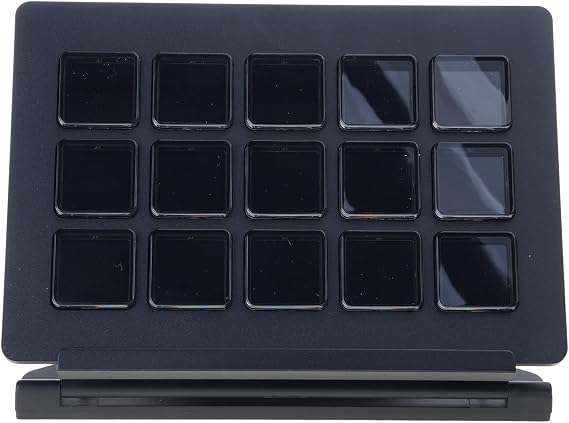 Integrate Programmable 15 LCD Keyboard for Live Stream Game Content Creators Programmable Gaming Keyboard for Streaming