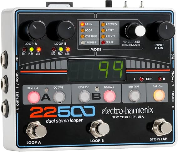 electro-harmonix Electric Guitar Effect with Filter Synthesizer 22500 Dual Ster. Looper