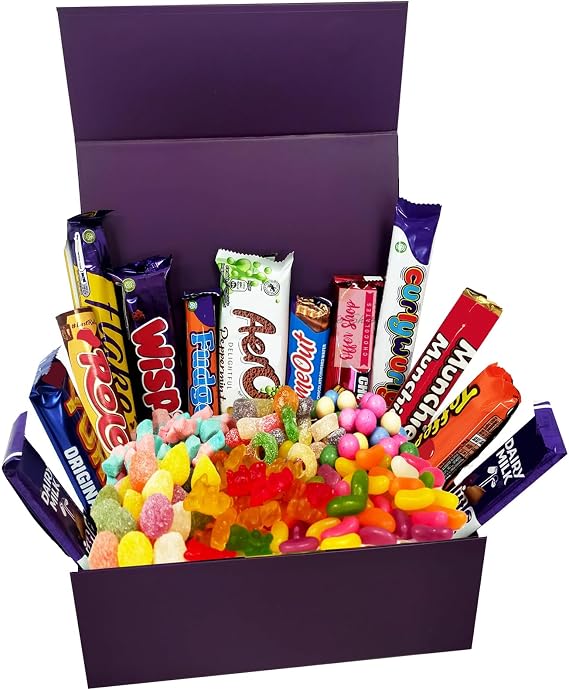 Mega Chocolate and Sweets Hamper - Delicious Chocolate Bars Presented Well in Gift Box | Excellent Birthday Gift with Pick n Mix Sweets