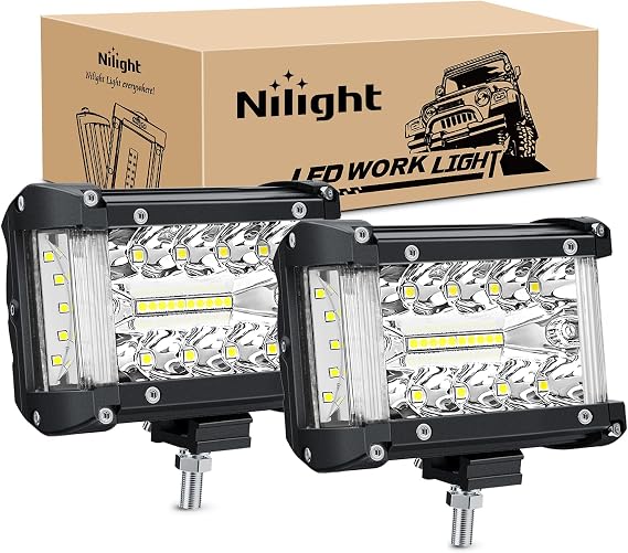 Nilight サイドシューター ライトバー 2個 4.3インチ