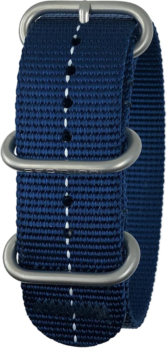 BERTUCCIナイロン腕時計バンド - 22mm - コバルトダッシュライン