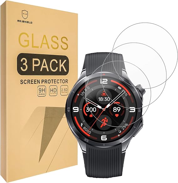 Mr.Shield Tempered Glass Screen Protector compatible with OnePlus Watch 3