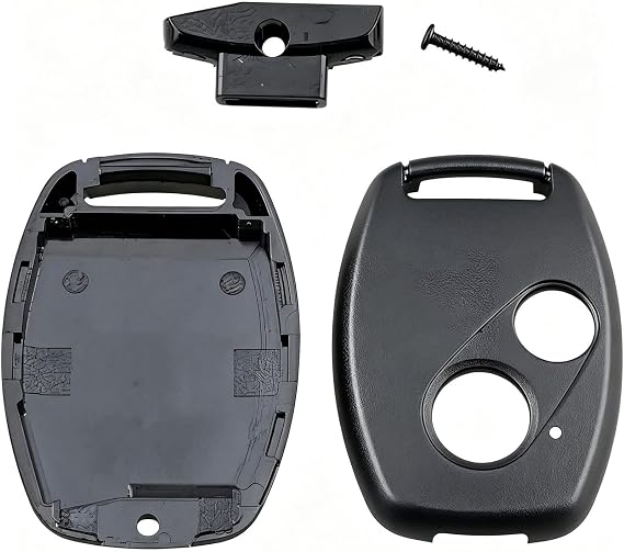 Multibao 2 Button Remote Key Fob Case Replacement Shell, No Key Blade, Compatible with Honda Civic CR-V HR-V FR-V Accord Jazz, Empty Key Housing Without Circuit Board