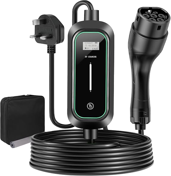 EV Charger Cable Type 2 Pin 3kW/8.6M/6A-13A/1-Phase