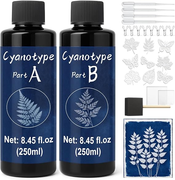 1DFAUL 16.9oz Cyanotype Solution Kit, Premixed & No Water Needed