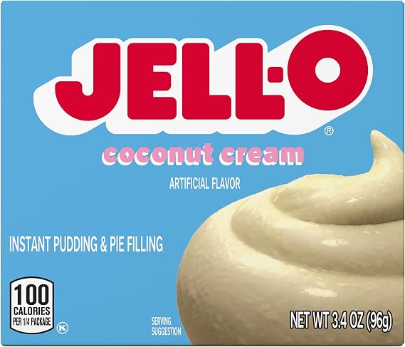 Jello Coconut Cream Instant Pudding and Pie Filling 96g
