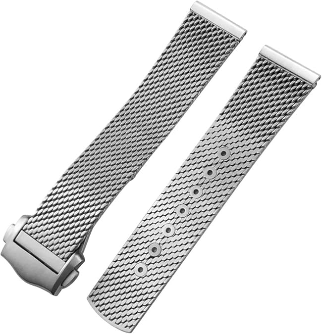 Solid Titanium Alloy 19mm 20mm for 007 Diver 300 Watch Strap Woven Metal Bracelets