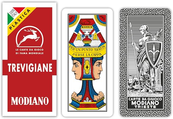 Modiano Regional cards Trevigiane 100% plastic