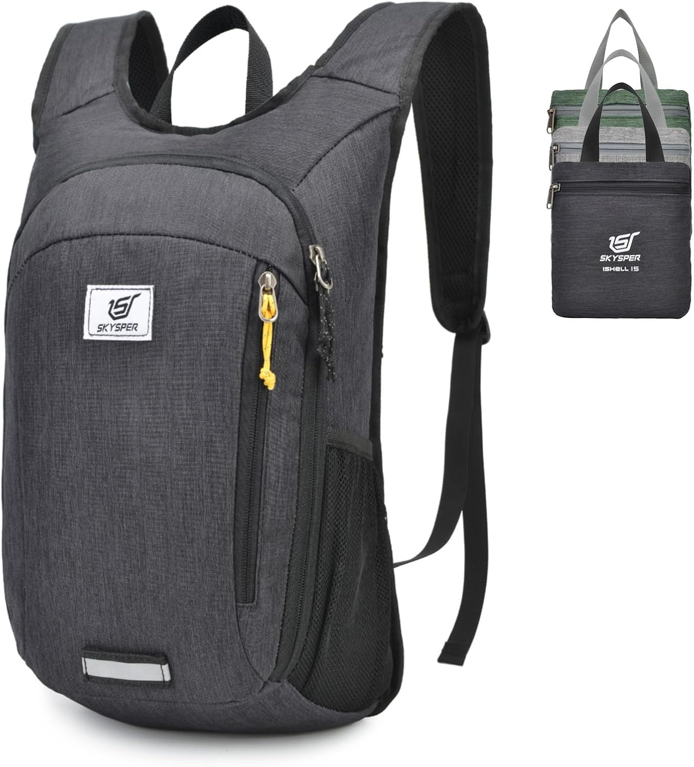 SKYSPER Small Daypack 10L15L20L Hiking Backpack Packable Lightweight Travel Compact Foldable Rucksack for Women Men