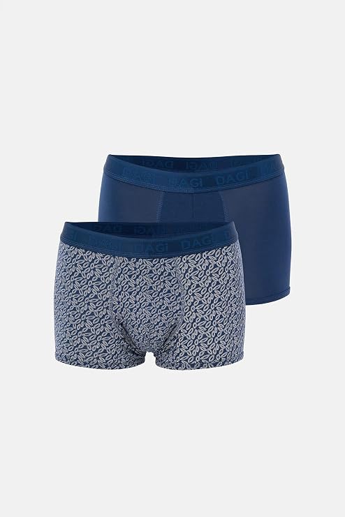 Dagi Mavi 4210 Desenli Micro Modal Boxer