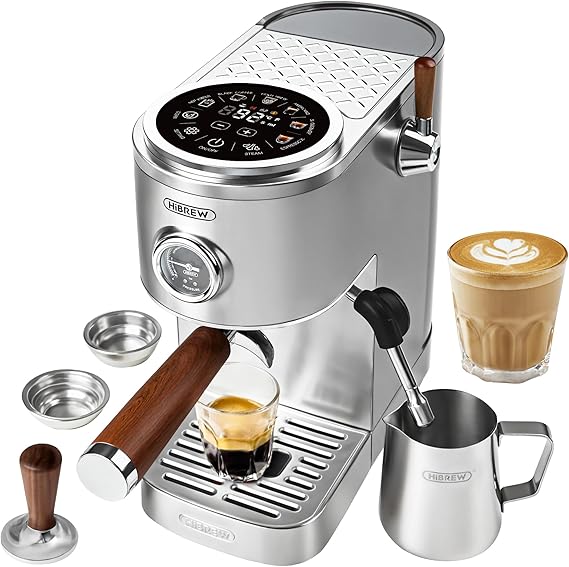 HIBREW H13 Dual Thermoblock Espresso Machine with LED Touch Screen