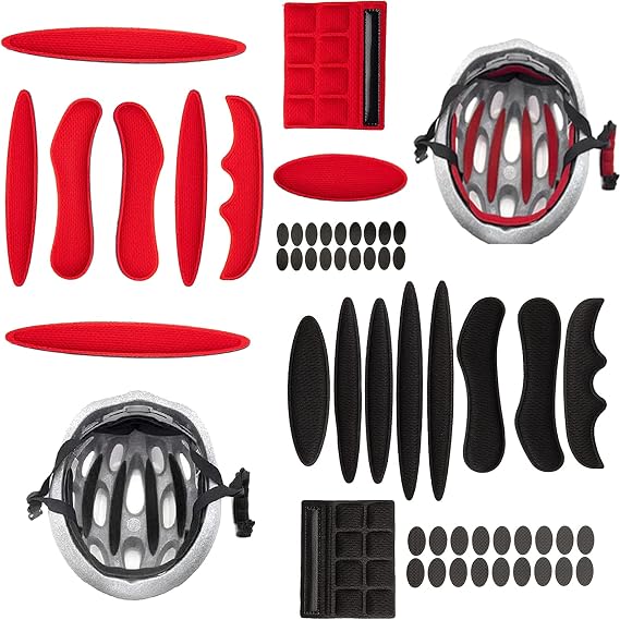 mohito 2 Sets Universal Bicycle Helmet Pads, Bicycle Helmet Pads