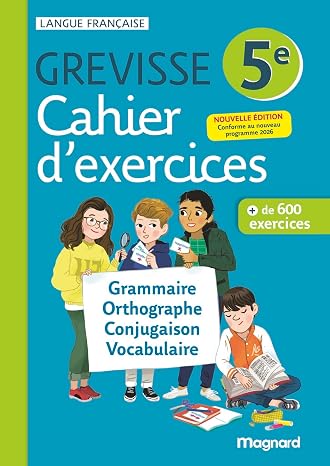 Cahier d'exercices Grevisse 5e