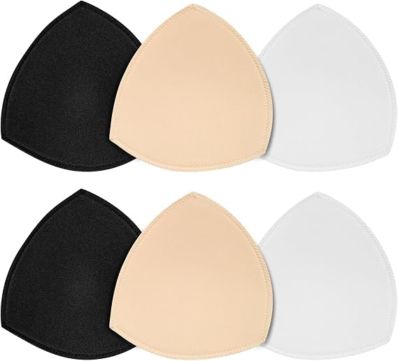 Removable Bra Pads Inserts Women's Comfy Sports Cups Bra Insert for BIkini Top Swimsuit