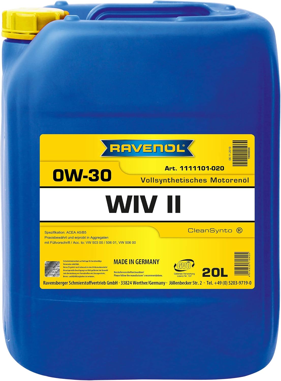 Ravenol Wiv Ii Sae 0w-30