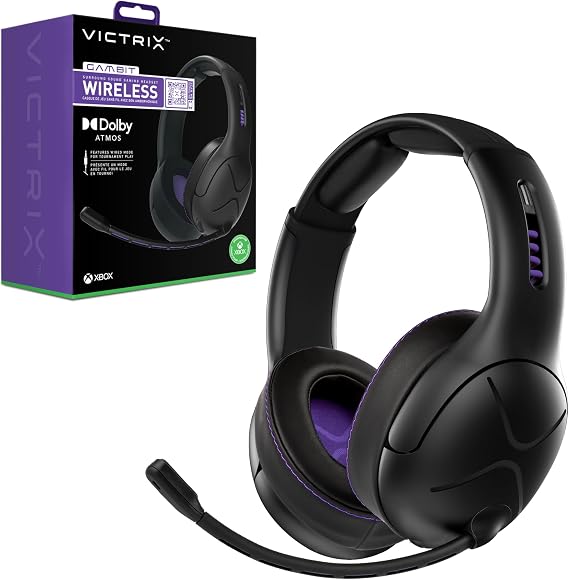 Officially licensed Xbox product PDP Victrix Gambit Xbox gaming headset Wireless Wired Black Domestic genuine product with microphone