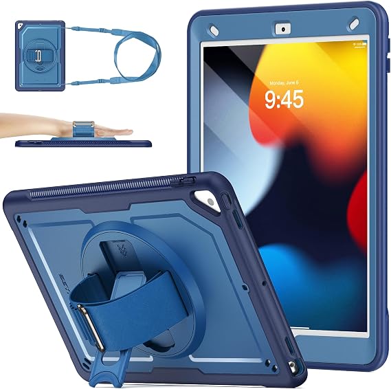 SEYMAC stock Case for iPad 9th/8th/7th Generation 10.2'' 2021/2020/2019