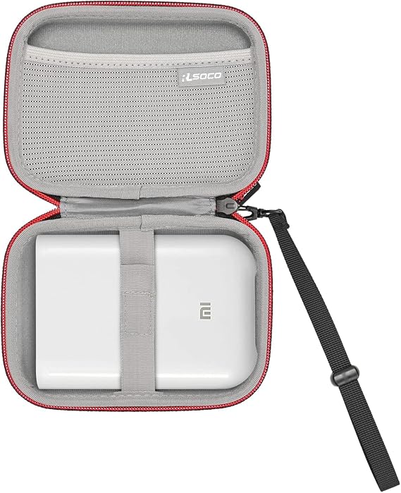 Case for Liene Pearl K100 Mini Photo Printer RLSOCO Travel Protective Bag for Liene Pearl K100 2 x 3 Mini Photo Printer with YKK Zip and Adjustable Wrist Strap Waterproof Shockproof (Case Only)