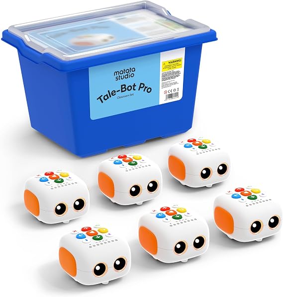 Tale-Bot Pro Classroom Set for Kids Aged 3-5 Years STEM Programming Robot Set for School Supplies Screen-Free Educational Toys for Kids to Learn the Basics of Coding