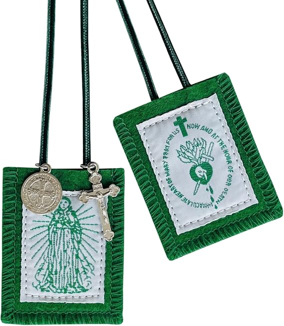 TALPGOD Scapulars Catholic, Scapular, 1 Pack, Wool, No Gemstone