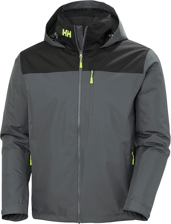 Helly Hansen Men's Crew Hooded Midlayer Jacket 2, Thunder Grey, M