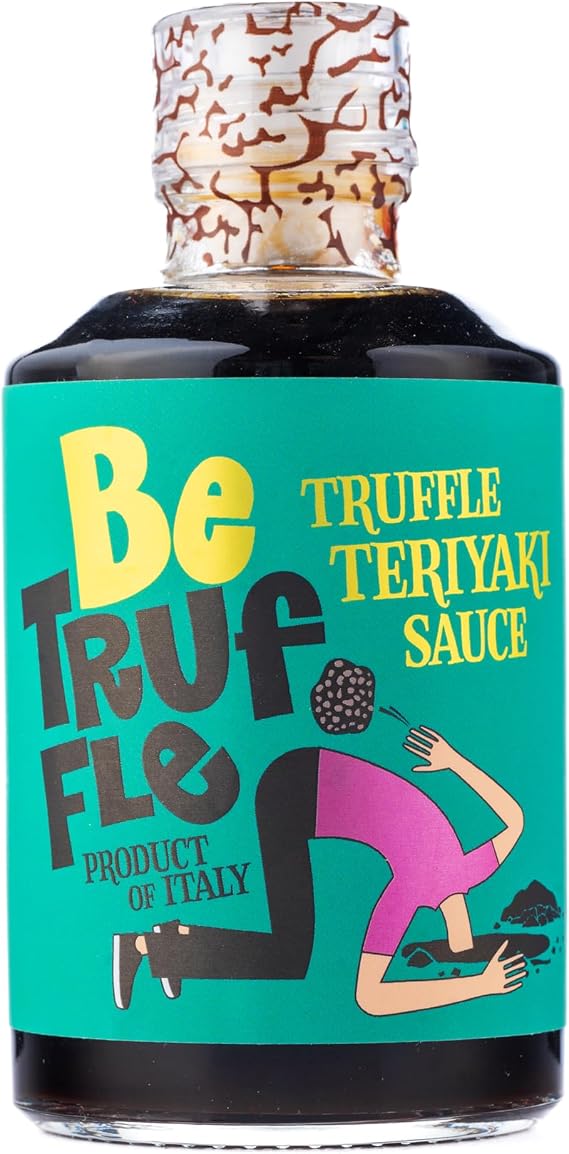 Be Truffle - Black Truffle Teriyaki Sauce 250ml - 100% Made in Italy - Vegan, Cholesterol-Free