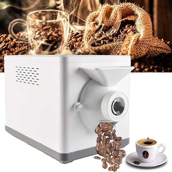 Coffee Roaster Machine, 1600W Powerful, 1500g Large Capacity, 90-Min Timer & Precise Temp Control, Non-Stick Pot, Home & Commercial Use