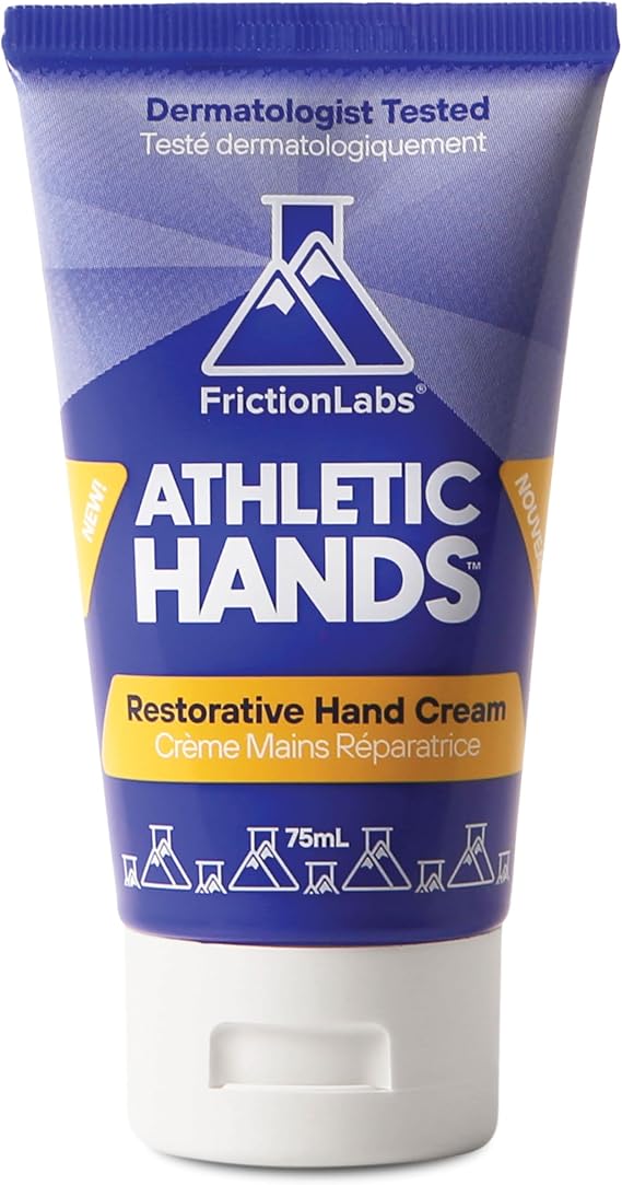 Friction Labs Athletic Hands, Daily Restorative Hand Cream | For Active & Dry Skin, Non-Greasy Shea Butter Improves Elasticity & Resilience, Salve for Athletes, Eucalyptus Scent
