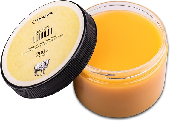 Prounol Lanolin Pura - 200 ml, Cream for Cracked Hands and Feet