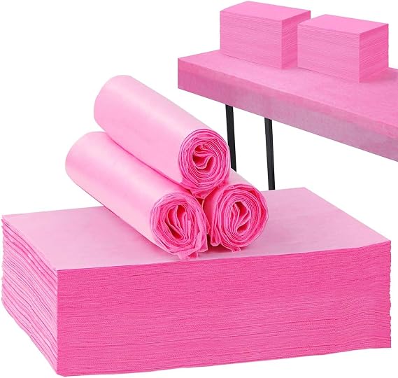 20PCS Disposable Bed Sheets, Massage Spa Sheets, Soft Non-Woven Fabric Massage Table Bed Sheet Protective Duvets for Beauty Salon, Spa, Massage, Hotels, Beautician, 180 x 80 cm (Pink)